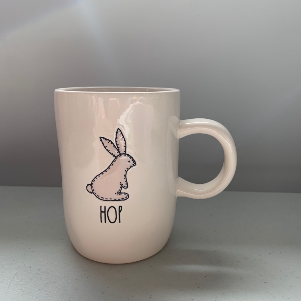 Rae Dunn HOP Easter Pink Bunny Mug - NEW